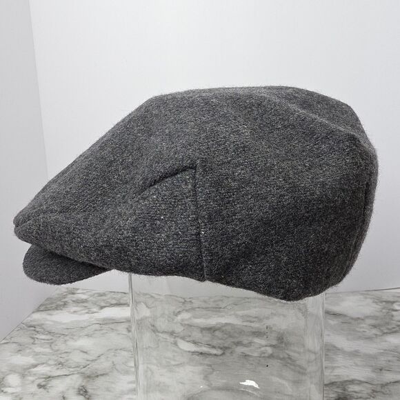 Stetson Hat Cap Gray Cuffley Wool Cabbie Newsboy Water Repellent Golfing Mens - Picture 4 of 7